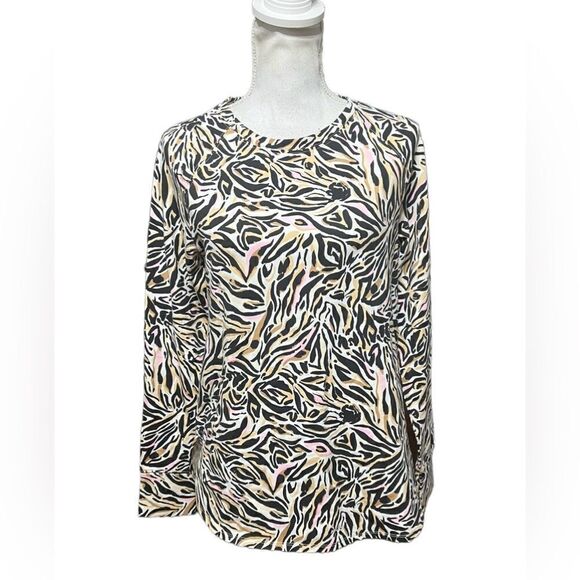 Lilly Pulitzer Luxletic Blythe Pullover UPF 50+ Onyx Can You Zee Me Small - Picture 1 of 5